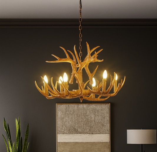 Lampada con corna nordiche Arte creativa  Lampadine e12