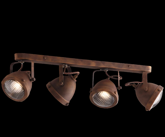 Applique industriale Habana ruggine 4X GU10 LUCE AMBIENTE DESIGN
