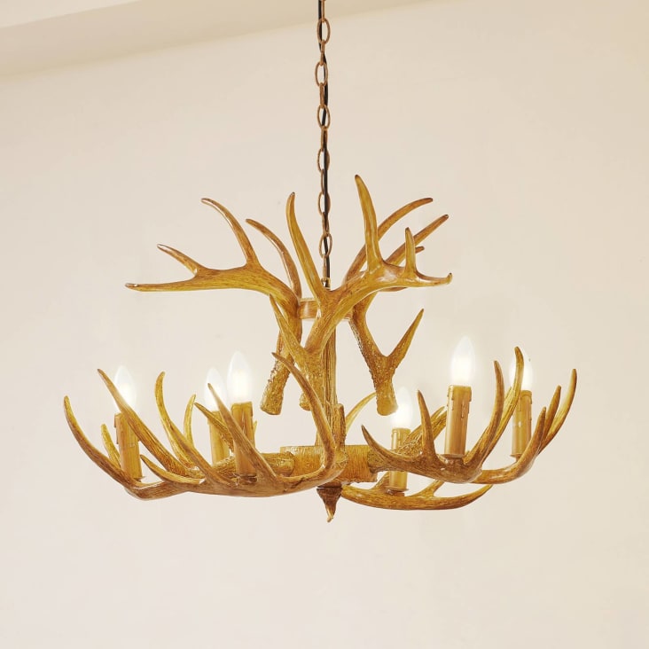 Lampada con corna nordiche Arte creativa  Lampadine e12