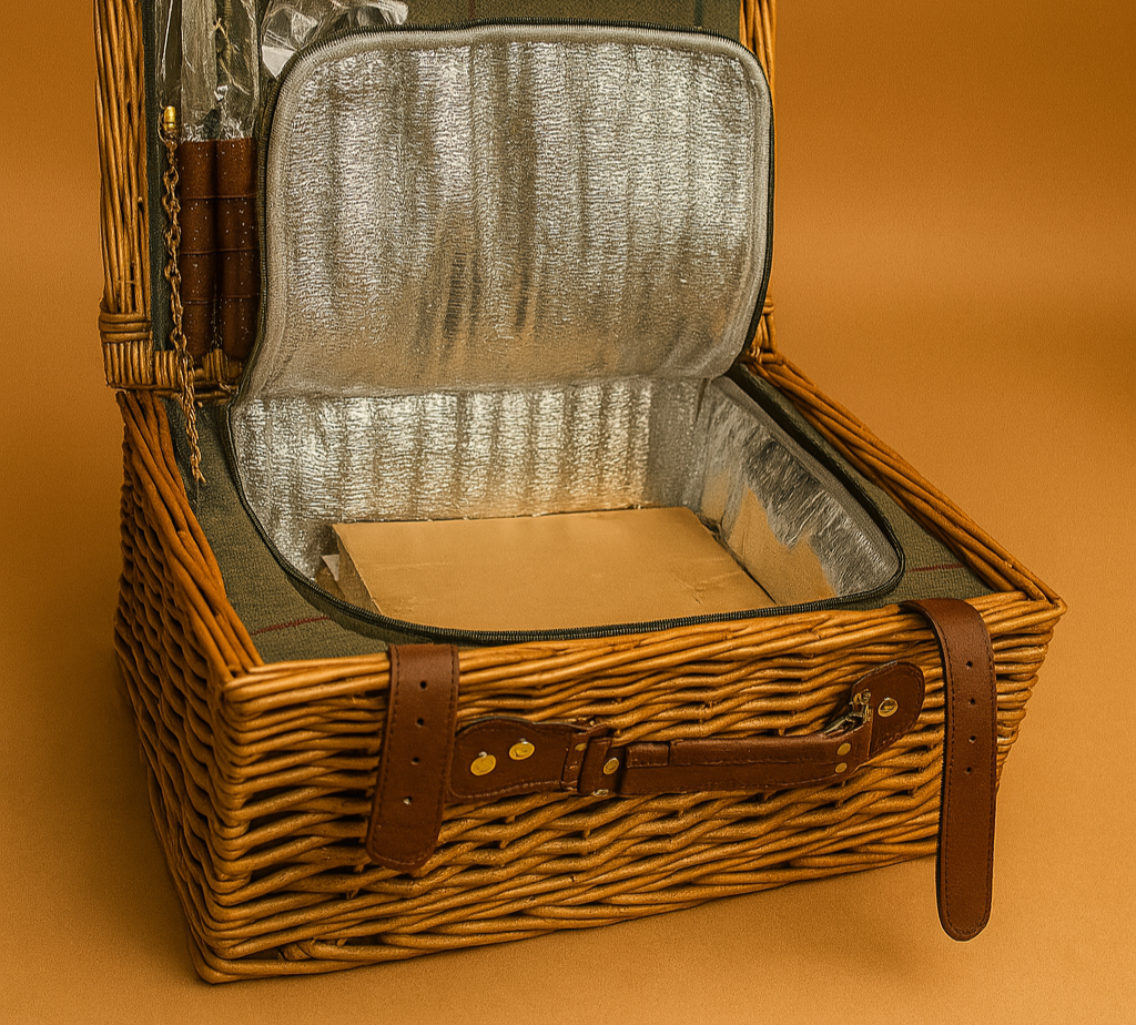 Cestino da Picnic in Vimini - Disponibile con Borsa Termica