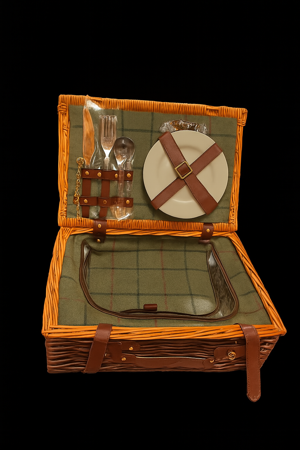 Cestino da Picnic in Vimini - Disponibile con Borsa Termica