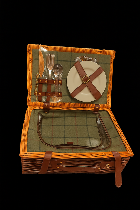 Cestino da Picnic in Vimini - Disponibile con Borsa Termica