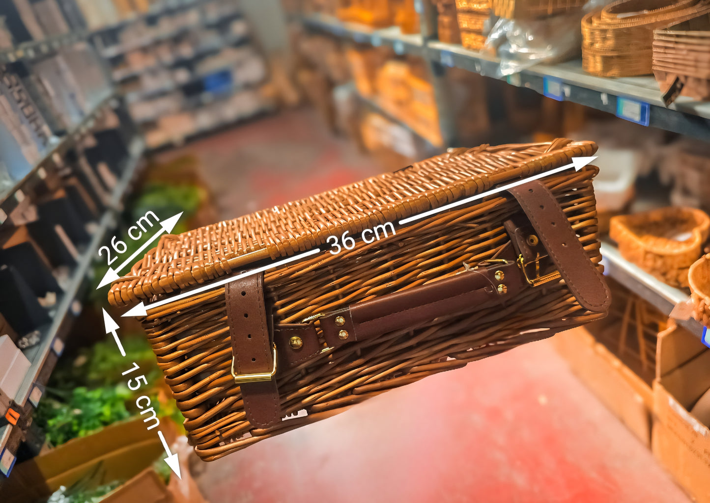 Cestino da Picnic in Vimini - Disponibile con Borsa Termica